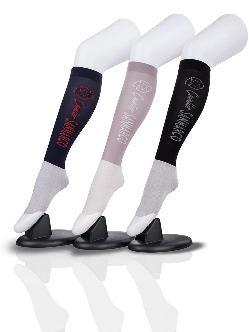 CAPRI-3XB SET #1/Navy,L.Gray,Black UNISEX SUMMER RIDING SOCKS 3 PACK BUNDLE