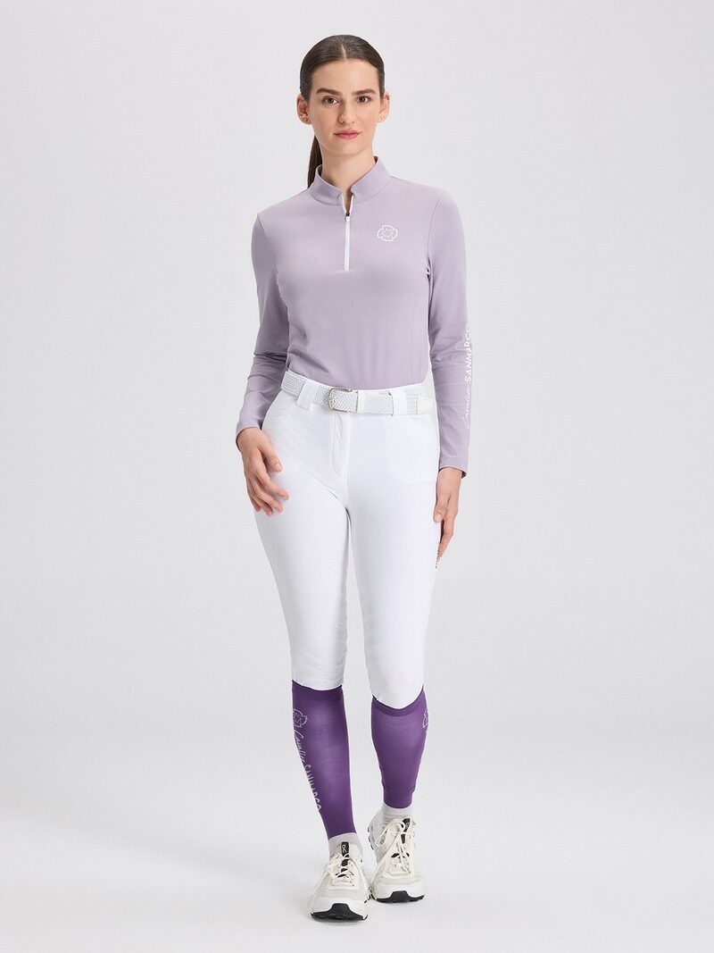 ASPEN LILAC WOMEN'S LONG SLEEVE BASE LAYER QUARTER ZIP