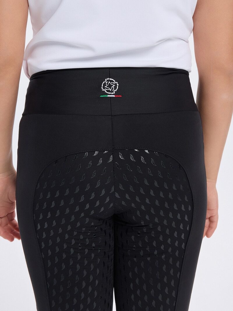 LUNA BLACK GIRL'S FULL GRIP PRO LEGGINGS