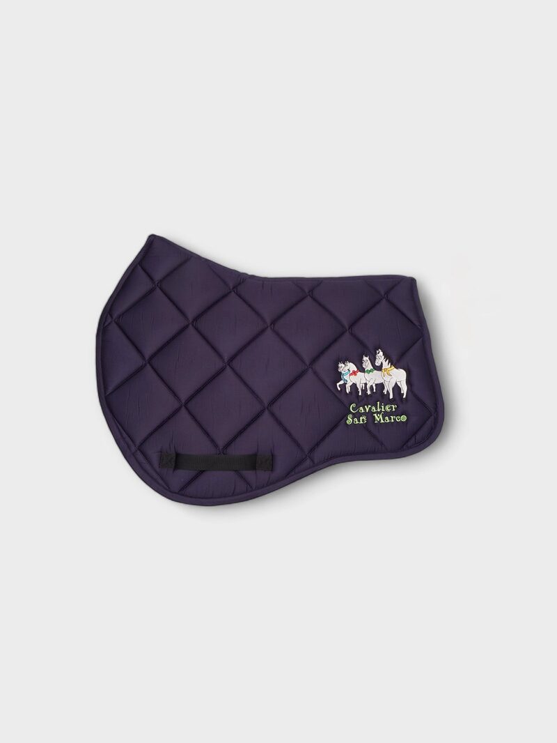 LONDON-P NAVY  DIAMOND SADDLE PAD