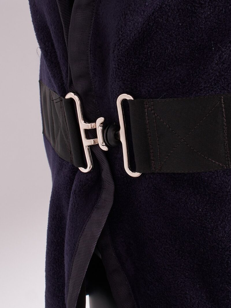 YORK NAVY/BORDEAUX TWO COLOR FLEECE BLANKET