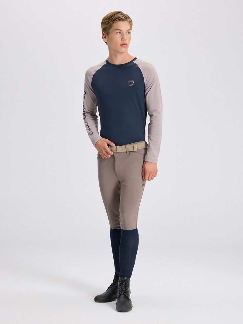 LEONARDO TAUPE MEN'S KNEE GRIP PRO BREECHES