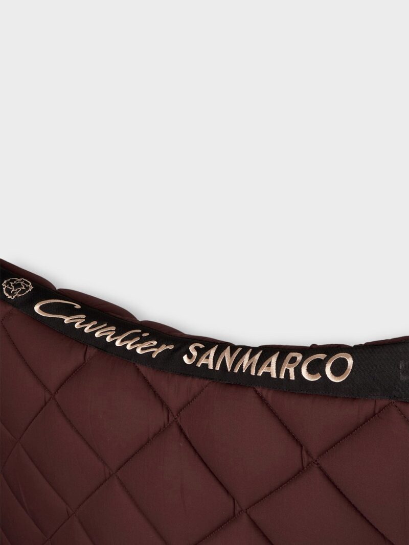 LONDON BROWN/GOLD DIAMOND SADDLE PAD