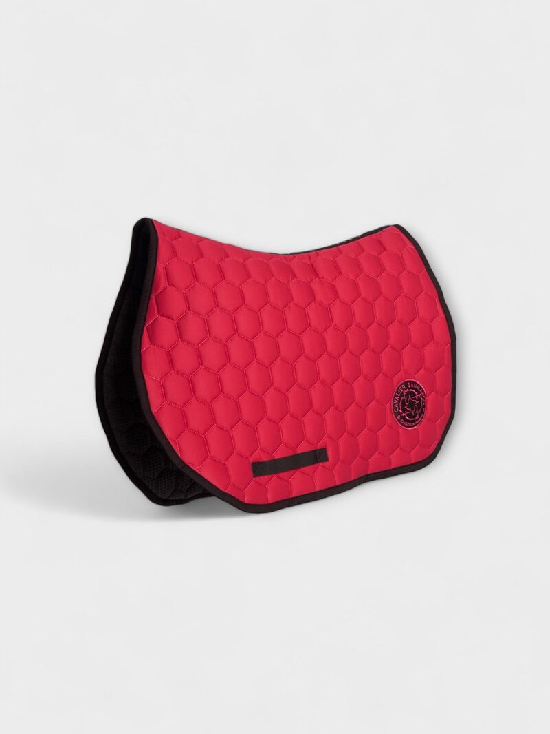 PARIS FUCHSIA/BLACK HONEYCOMB SADDLE PAD