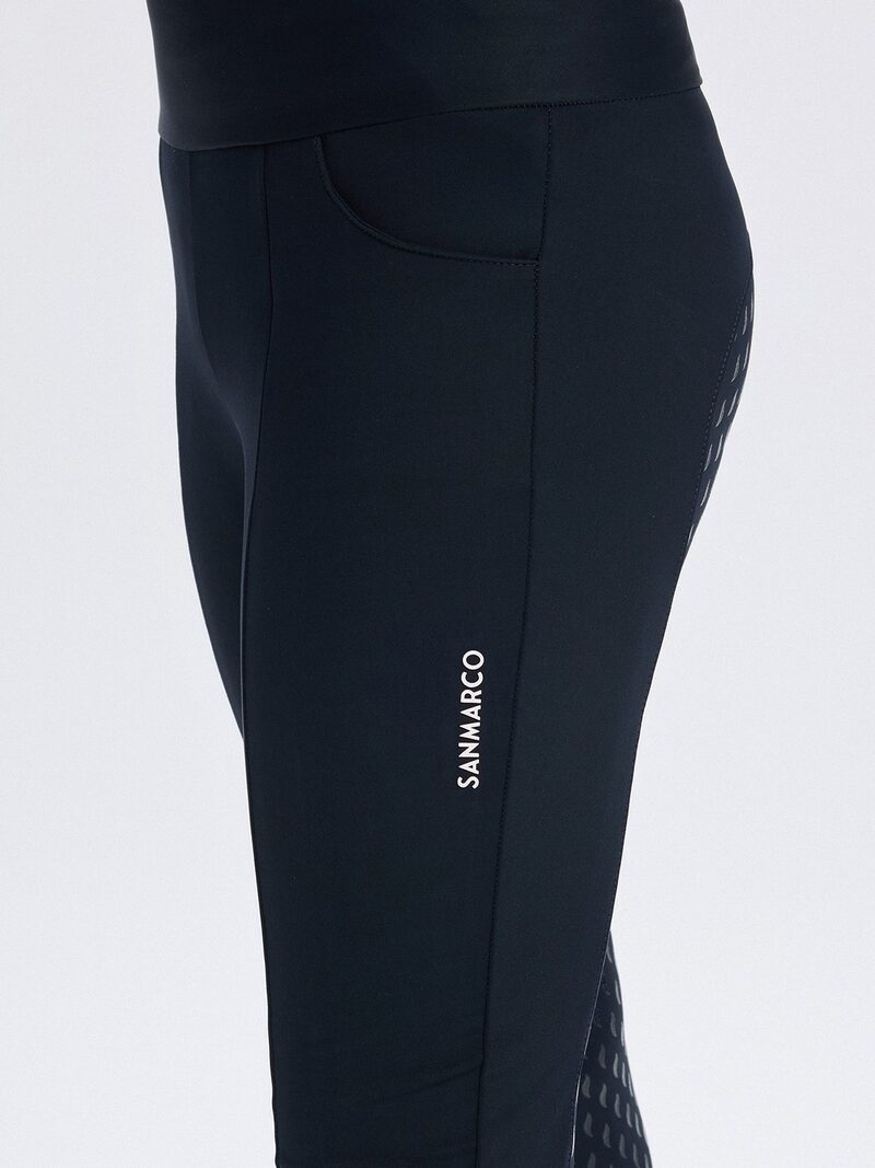 LUNA NAVY GIRL'S FULL GRIP PRO LEGGINGS