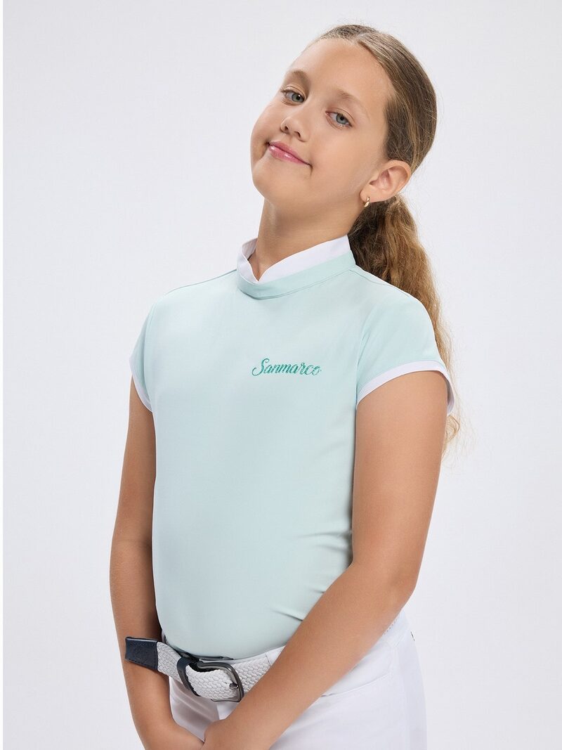 PADOVA-JR MINT GIRL'S COMPETITION POLO SHORT SLEEVE