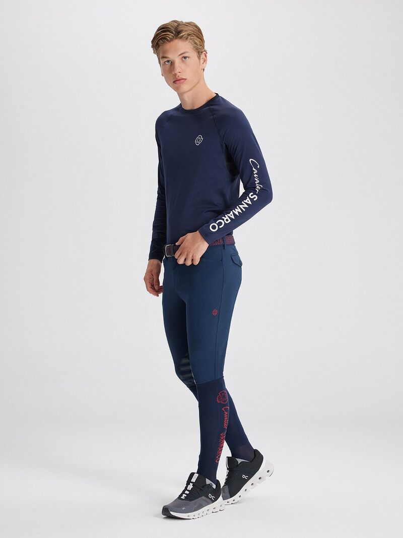 LEONARDO NAVY MEN'S KNEE GRIP PRO BREECHES