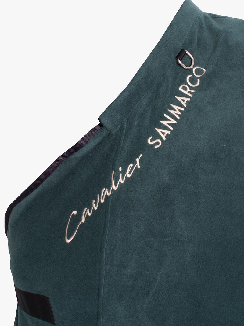 YORK GREEN/NAVY TWO COLOR FLEECE BLANKET