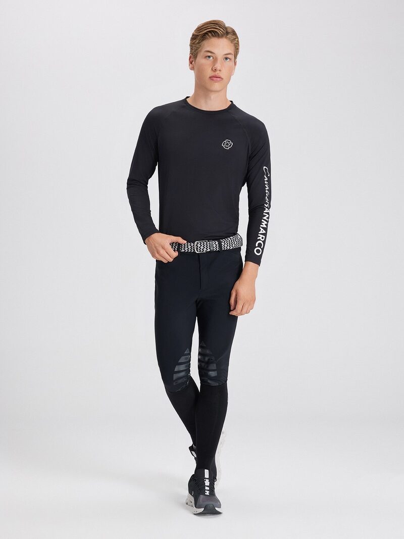 COPENHAGEN BLACK MEN'S LONG SLEEVE BASE LAYER