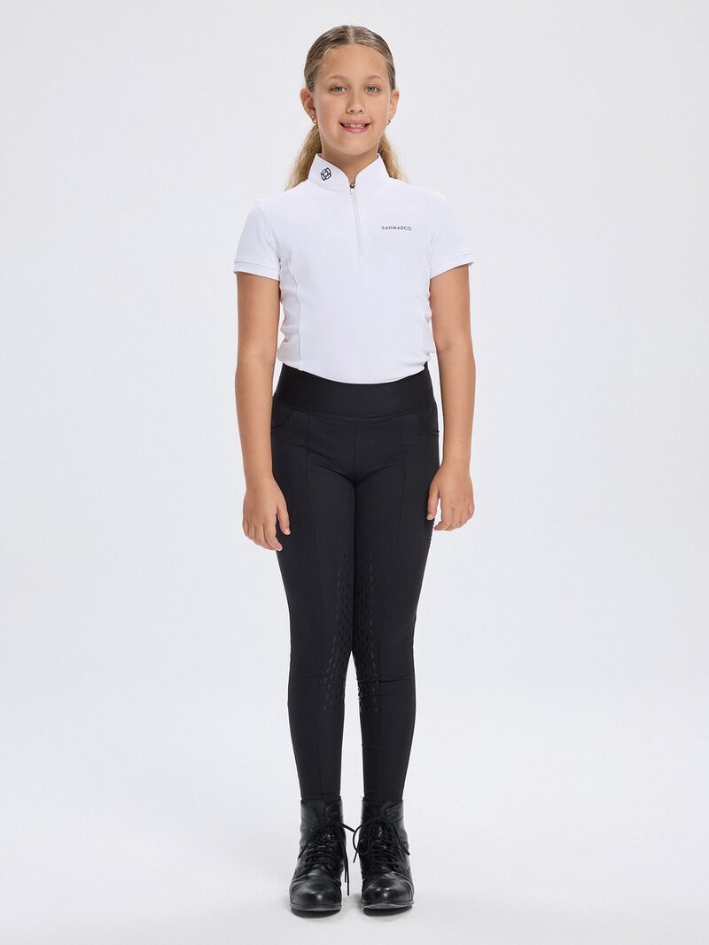 LUNA BLACK GIRL'S FULL GRIP PRO LEGGINGS