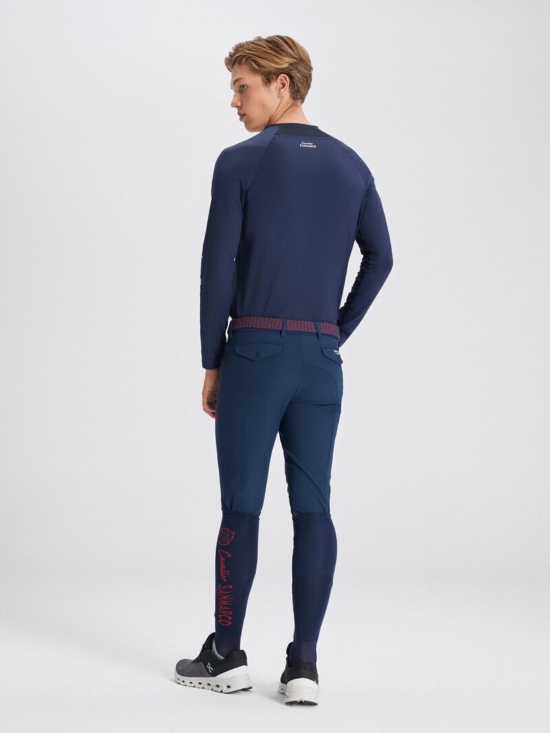 LEONARDO NAVY MEN'S KNEE GRIP PRO BREECHES
