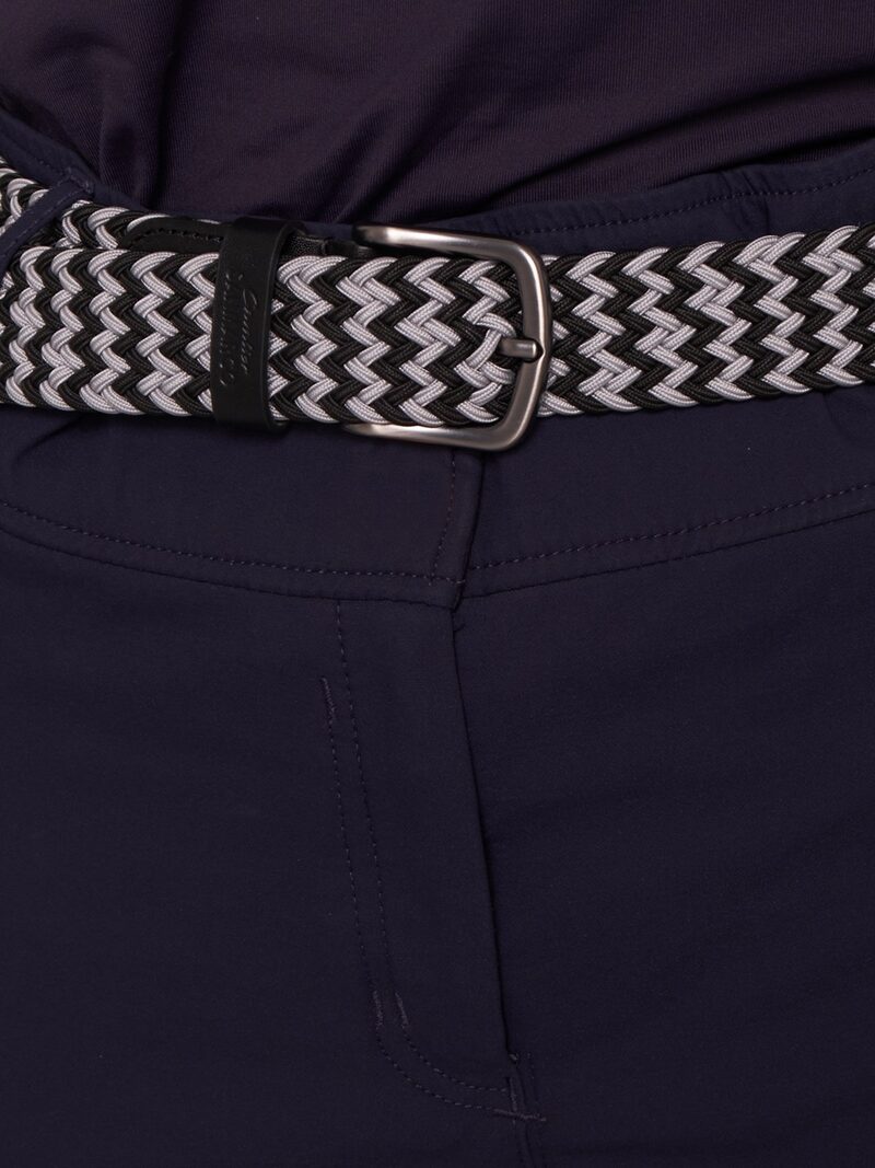 SANTORINI GRAY/BLUE-BLACK BRAIDED BELT