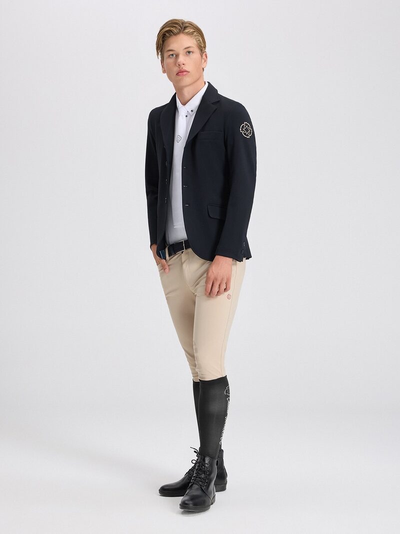 LEONARDO BEIGE MEN'S KNEE GRIP PRO BREECHES