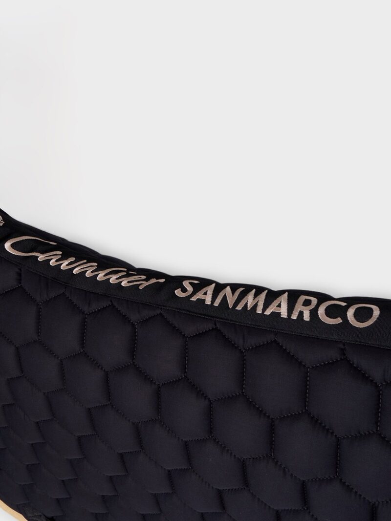 PARIS-P BLACK/GOLD HONEYCOMB SADDLEPAD