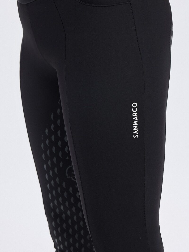 LUNA BLACK GIRL'S FULL GRIP PRO LEGGINGS