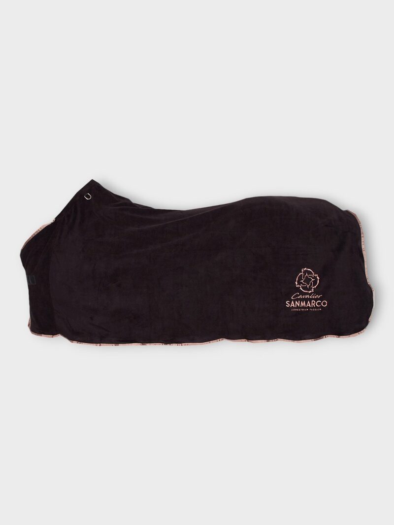 TORONTO BLACK/ROSE GOLD FLEECE BLANKET