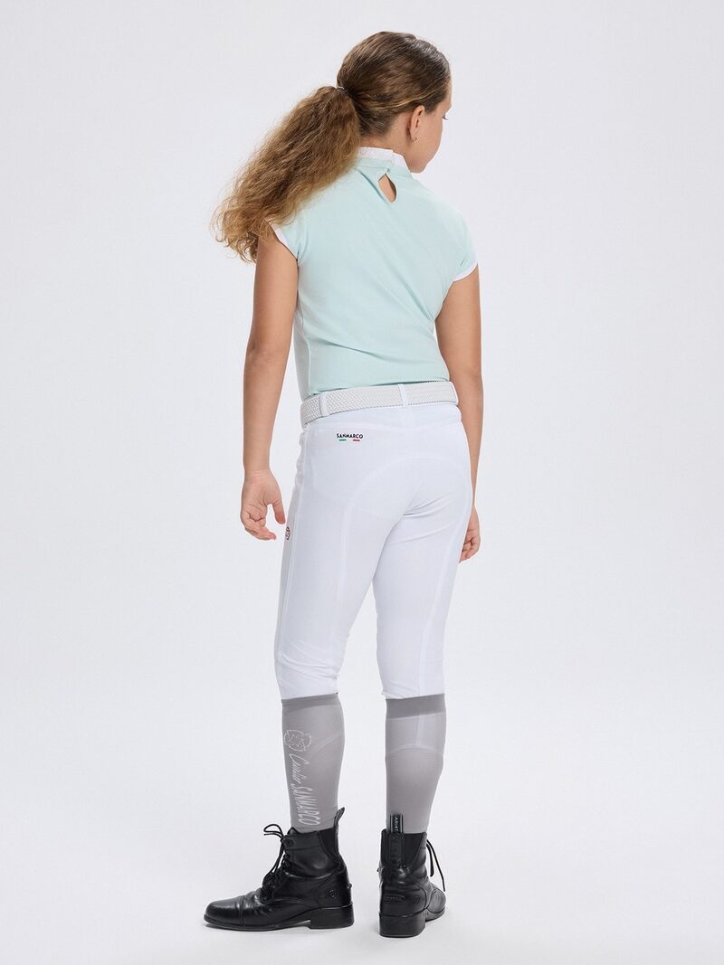 PADOVA-JR MINT GIRL'S COMPETITION POLO SHORT SLEEVE
