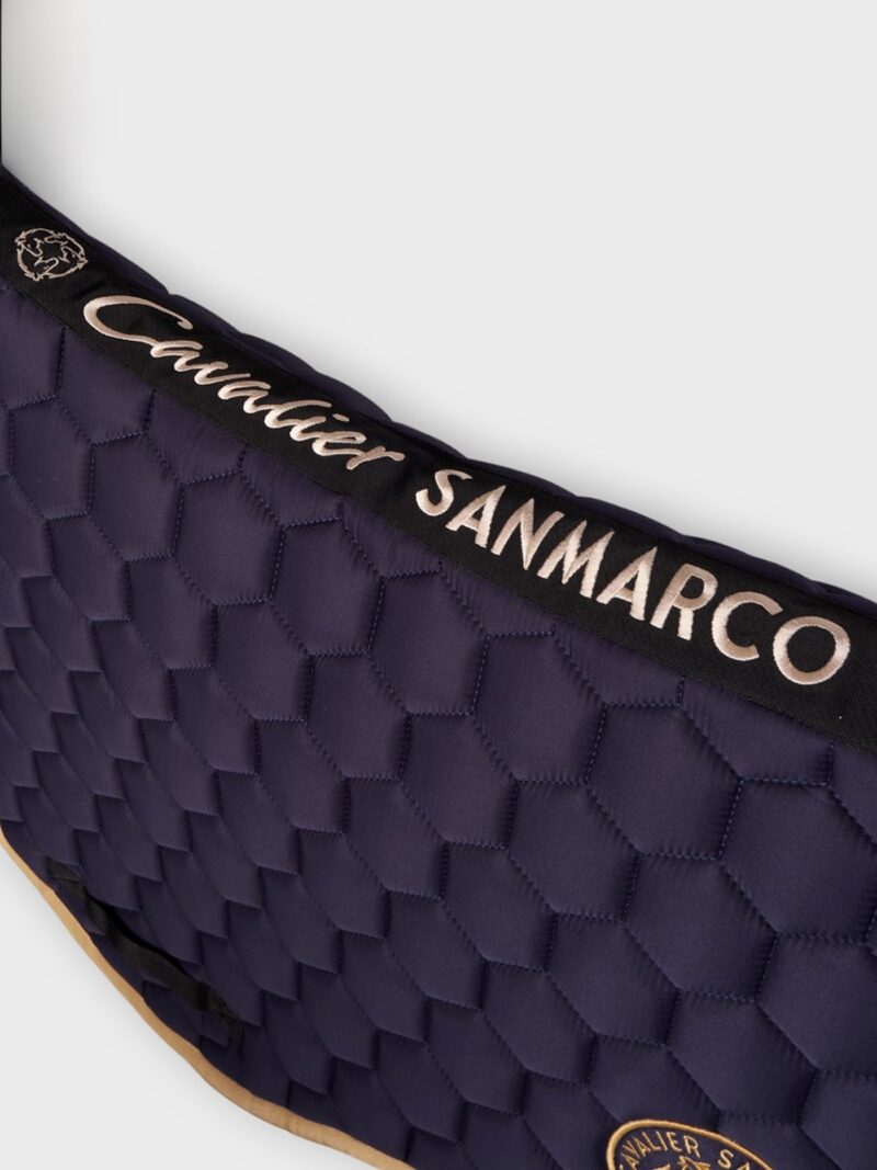 PARIS-P NAVY/GOLD HONEYCOMB SADDLEPAD