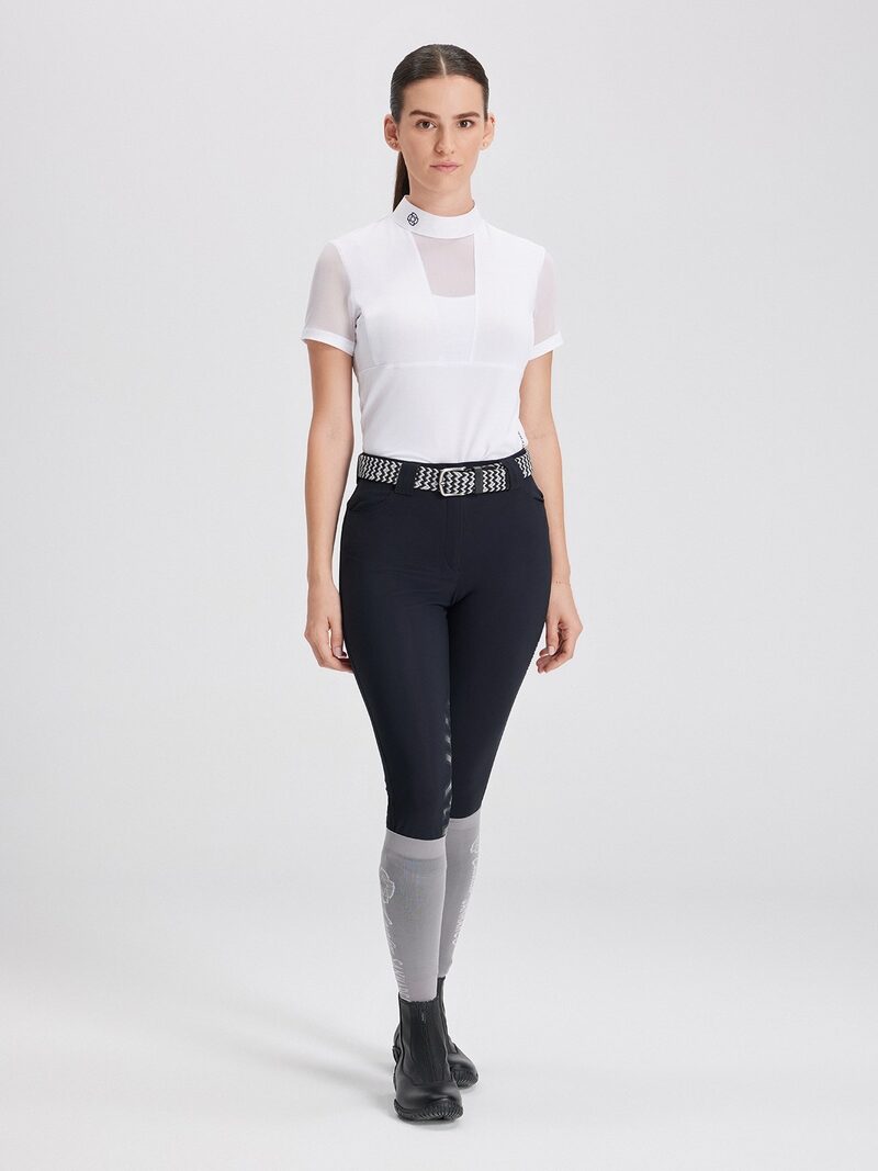 VERONA WHITE WOMEN'S COMPETITION POLO SHORT SLEEVE