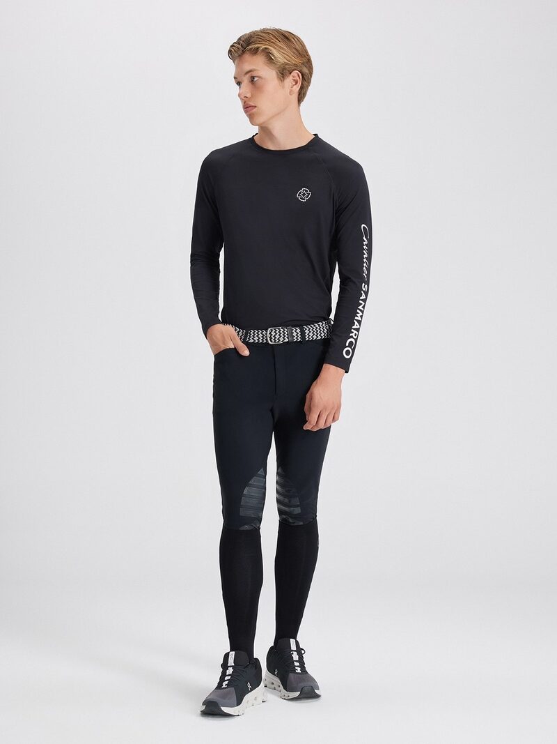 COPENHAGEN BLACK MEN'S LONG SLEEVE BASE LAYER