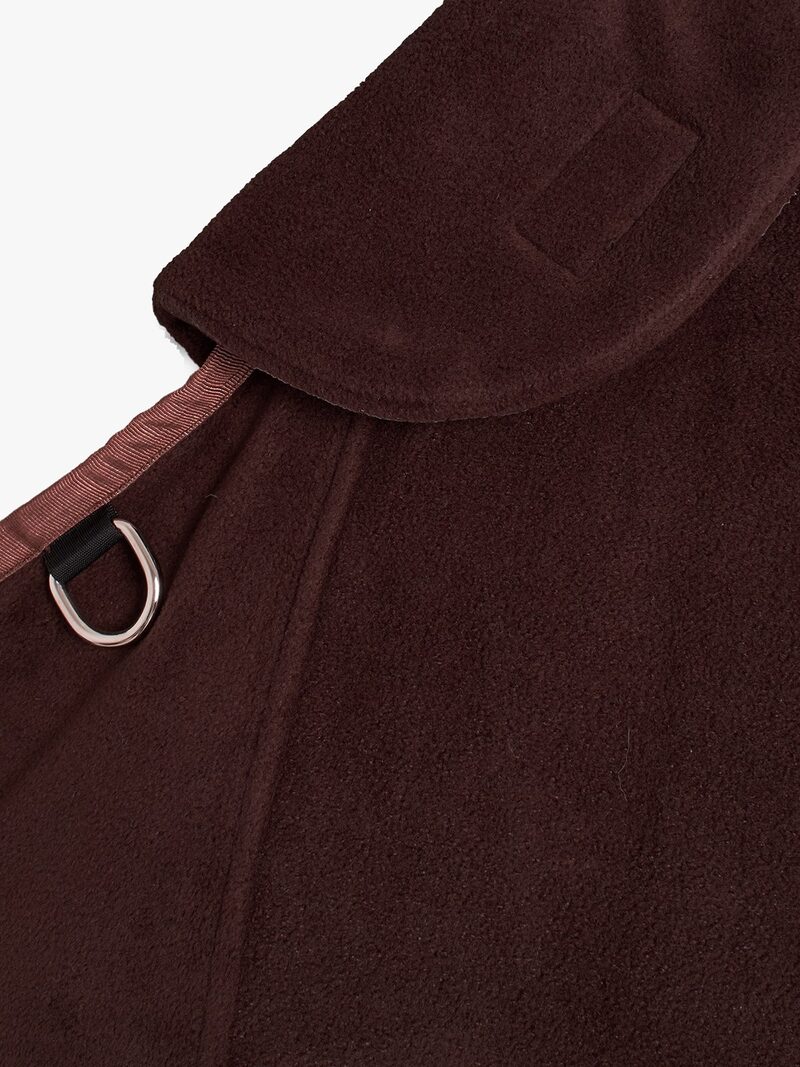 WINDSOR-P BROWN/ROSE GOLD FLEECE BLANKET WITH COLLAR