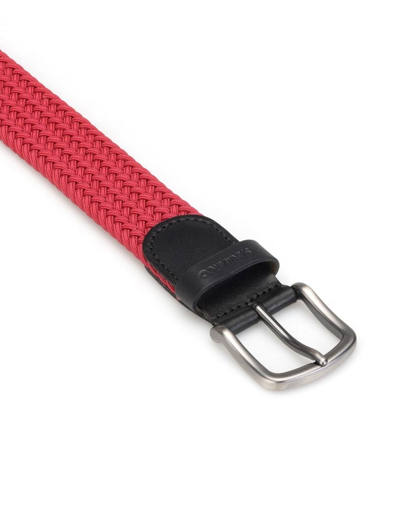 SANTORINI RED BRAIDED BELT