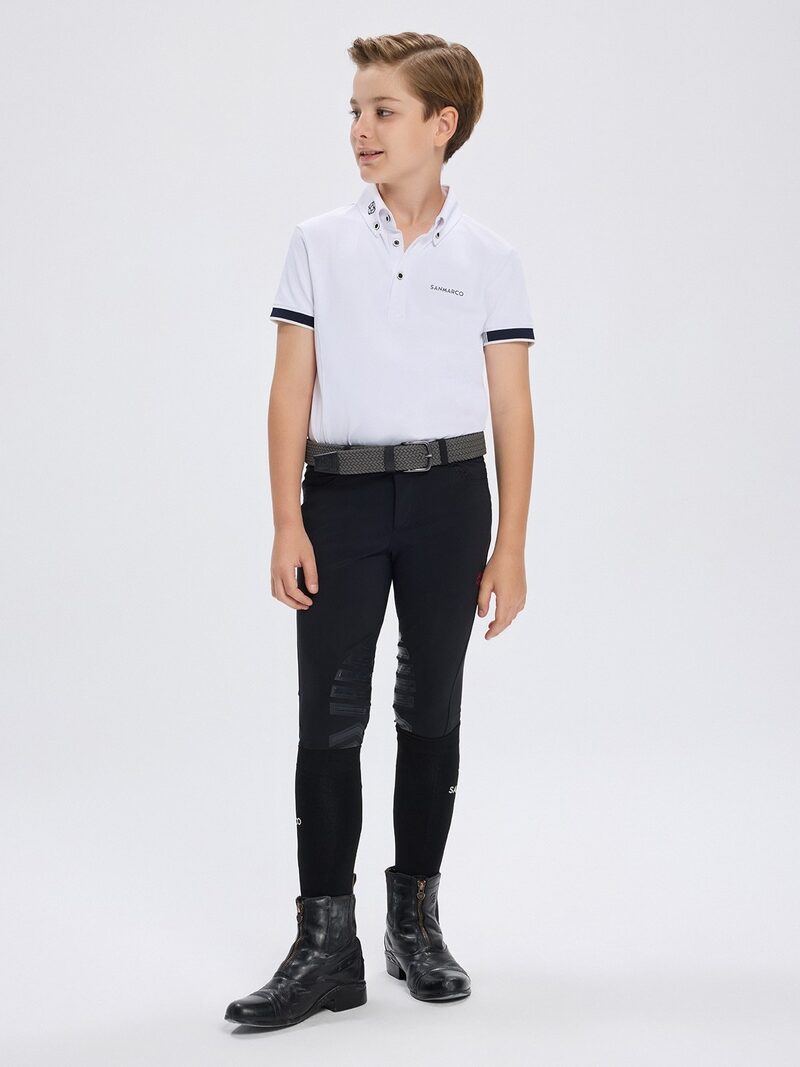 ATLANTIS BLACK KID'S UNISEX KNEE GRIP PRO BREECHES