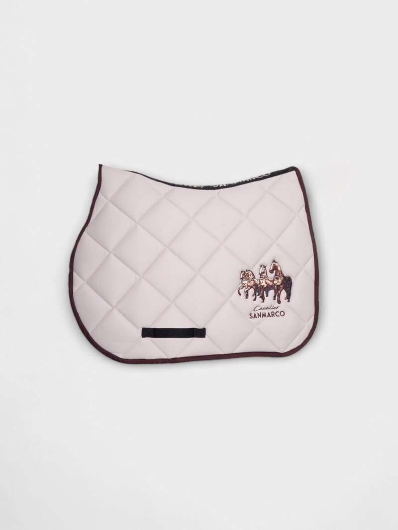 LONDON-H BEIGE/BROWN HERITAGE DIAMOND SADDLE PAD