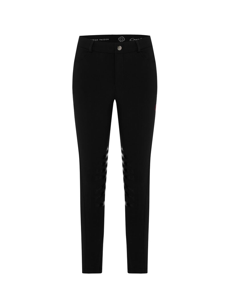 ATLANTIS-W BLACK KID'S UNISEX KNEE GRIP PRO WINTER BREECHES